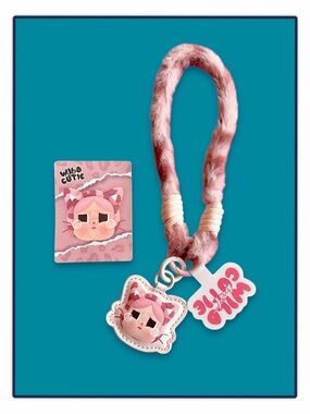 Pop Mart Crybaby Wild but Cutie Series Phone Charm Pink Cutie